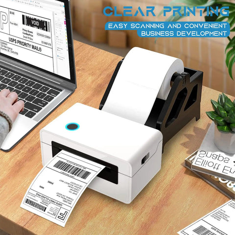 Direct Thermal Shipping Labels Four By Six Inches Two Hundred Fifty Count Perforated Sheets Smudge Proof Coating Straight Shooting Adhesion Run Amazon Shopify And Ups Shipments Flawless While You Handle Business All Day Long