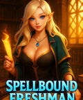 Illustration of a magical academy student holding a glowing paper, related to Freshman Year Fantasy A Slice Of Life Magical Academy HaremLit Adventure For New Adult Readers Inspired Universe Book 1 Magical School Romance And Urban Wizardry Coming Of Age Tale.