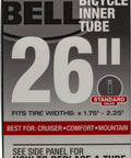 Standard 26 Inch Bicycle Inner Tube 1.75 To 2.25 Inch Width With Schrader Valve 35mm Mold Cured Rubber packaging