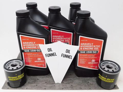 5 Quart Hydraulic Change Kit With Filters For Lawn Tractors And Mowers Includes 32oz 15W50 Synthetic Hydraulic Fluid And Two Replacement Filters 52114 For Easy Maintenance And Peak Performance