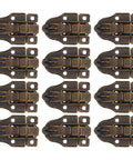 Chic 12 Pc Retro Iron Toggle Hasp Latches For Small Wooden Boxes Antiques Vintage Deco Cabinet Hardware Decorative Locks.