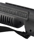 Integrated Tactical Forend Weapon Light for Mossberg Shockwave 12 Gauge with 6.75 inch action slide, strap included, 1000 lumen, black