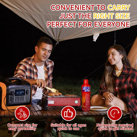 Grab And Go Fire Extinguisher With Heavy Duty Mount Brackets Hella Compact For Home Kitchen Car Trunk Or Boat Storage Solid Backup For Backyard Bbqs And Emergency Safety No Worries Multi Purpose Protection Kit