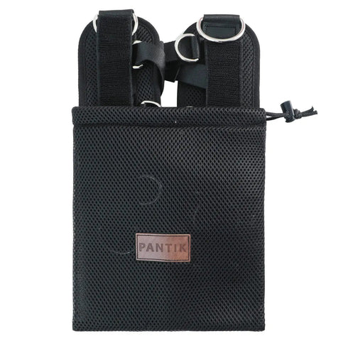 Secure Fit Two Pack Ankle Straps For Cable Machine With Crazy Comfy Neoprene Padding And Bombproof Steel Double Hooks in a carry bag.