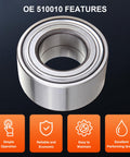 Front Wheel Bearing And Hub Assembly 510010 For Jaguar XK8 XKR Kia Spectra Lincoln Zephyr Mazda 3 626 And Mazda MPV One Piece