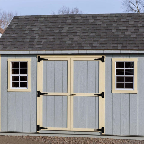 Shed doors with 6 Pack Heavy Duty 8 Inch T Strap Barn Door Hinges 2.5mm Thick Steel With 270 Degree Swing Built To Last in black finish