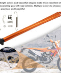 Orange Dirt Bike Kickstand Foot Side With Spring For KTM XC XCW XCF XCFW EXC EXCF EXCR Models, CNC Machined Aluminum
