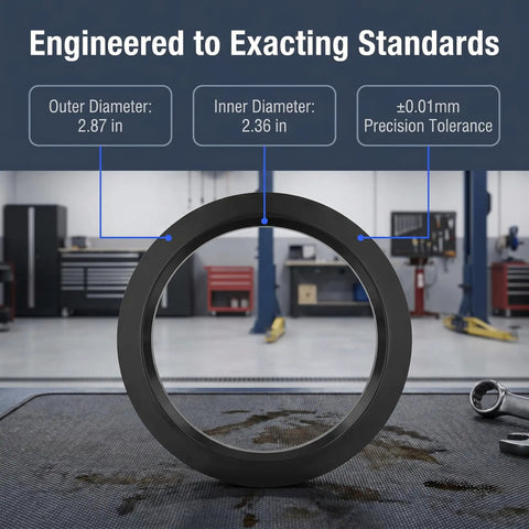 4 Pack Black Hub Centric Rings 60.1 To 73.1 Mm Wheel Centerbore Fillers showing dimensions, engineered for precision use.