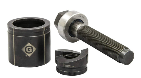 1 Inch Slug-Buster Manual Knockout Set For 1 Inch Conduit, Replaces 7211BB-1 with knurled punch, laser markings, USA-made