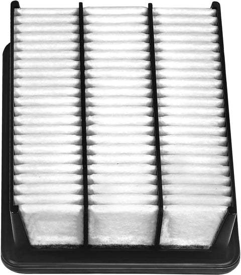 Close-up of Mazda engine air filter for CX-5 Turbo. Engine Air Filter Replacement For Mazda CX5 Turbocharged CX9 2016 2023 And Mazda6 Turbo Engines Up To 12000 Miles Or 12 Months Protection Keeps Your Ride Running Clean And Improves Fuel Economy.