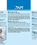 API nitrite test kit instructions showing multiple languages and a dropper bottle, part of No Fuss Nitrite Test Kit For Freshwater And Saltwater Aquariums.