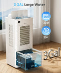 Portable 3-In-1 Evaporative Air Cooler With Remote And Touch Control, 3-gallon water tank, indoor use, child lock