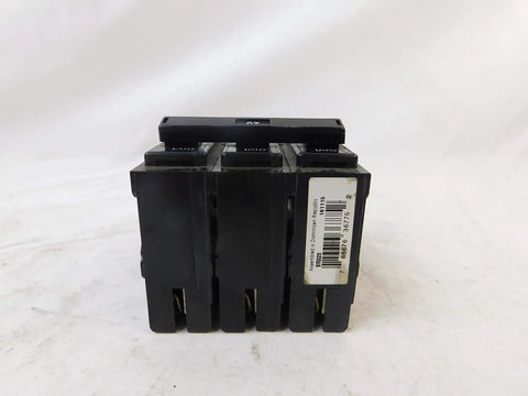 BR320 Three-Pole 20 Amp 240 Volt Circuit Breaker For Home Electrical Panel, front view showing three-pole design