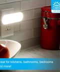 Plug In LED Night Light Bar With On Off Auto Switch, 100 Lumen Soft White Glow For Hallways And Bedrooms, Model 62459 in kitchen