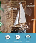 Merihobus 3D Wood Puzzle Kit For Adults Trimaran Sailboat Model Catamaran Mechanical Build Dope Wooden Ships Kit For Brain Teasers DIY Hobby Set For Mindful Fun And Hands On Craft, 16.1x9.1x22 in