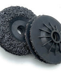 5 Pack SiC Plastic Back Grinding Wheel 4.5 Inch 8 Grit For Granite Marble Concrete And Glass Dry Cutting No Backing Pad Needed