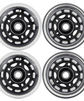 64mm Inline Skate Wheels 82A With ABEC 9 Beefy Bearings 4 Pack For Rollerblade And More Smooth Ride For Skates, Roller Boards, Luggage