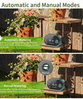 Solar Powered Drip Irrigation Kit For Outdoor Garden And Balcony Auto Watering System For Up To 15 Pots with display panel
