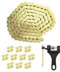 Gold 530 Chain Kit With 120 Links, Universal Fit For 50cc-212cc Motors, Plug‑And‑Play Setup with chain breaker tool