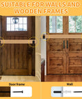 Heavy Duty Door Security Bar Brackets Four Pack Open U Bar Holders Fits 2x4 Lumber for Home Garage Barn Shed Gate Security.