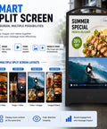 32 Inch Hella Bright Portable Outdoor Digital Signage Featuring 2000 Nits IP65 Waterproof Rugged LCD Display With 1200Wh Extended Run Time Battery for summer special promotions.