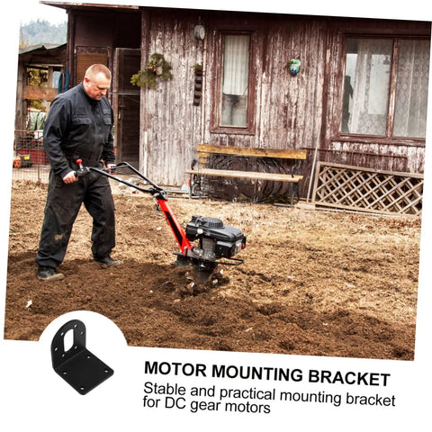 37 motor mounting bracket showcased with garden tiller