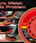 Ceramic Flap Discs 4-1/2 Inch For Angle Grinder 5/8-11 Thread 40 Grit Type 29 Heavy Duty Flap Sanding Disc For Stainless Steel And Metal