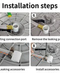 Top Notch Smart Garden Hose Repair Connector Kit With Clamps For 1/2 Inch Fittings Durable Gray Water Hose Fix It Fast Easy Install. Installation steps for 1/2 inch gray hose repair connector kit