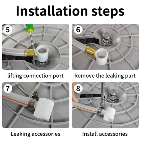 Top Notch Smart Garden Hose Repair Connector Kit With Clamps For 1/2 Inch Fittings Durable Gray Water Hose Fix It Fast Easy Install. Installation steps for 1/2 inch gray hose repair connector kit