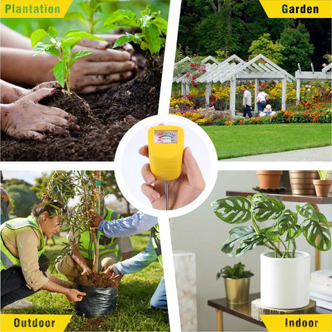 Long Stem Soil Moisture Meter For Deep Readings, Plant Hygrometer And Water Monitor For Garden Beds, Pots, And Lawn, Accurate Moisture Tester For Indoor And Outdoor Plants, 2 Pack