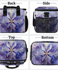 Back, side, top, and bottom views of Insulated Picnic Backpack Lunch Bag For Everyday Use On The Go Large 12x8.7x10 Inch