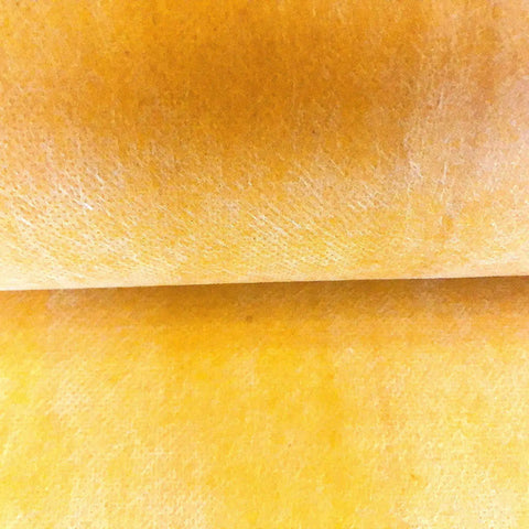 Close-up of beige polyethylene waterproofing membrane roll, 8 mil, for bathrooms and showers, direct tile installation, 108 sq ft