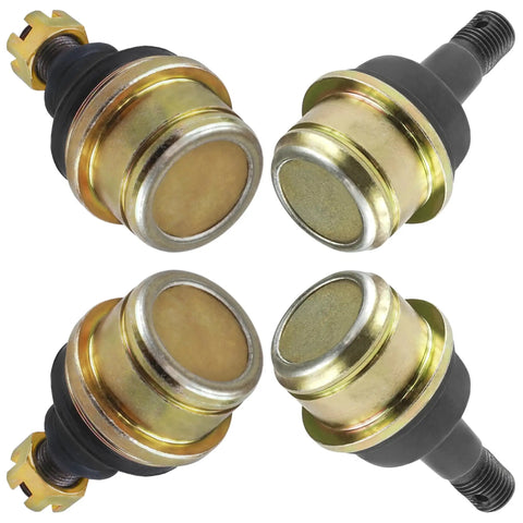 4 Pack Upper And Lower Ball Joints For Honda Rancher ATV Trx Series 350 400 420 Compatible With Trx350 Rancher 2000 2006 Trx400fa Trx400fga Trx420fa Trx420fe Trx420fm Trx420fpa, gold steel