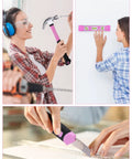 Women using Pink 267 Piece Tool Kit Set With 21V Cordless Drill Driver For Women Includes Pink Storage Bag And Home DIY Essentials For House Projects Great For Beginners And Everyday Home Improvements