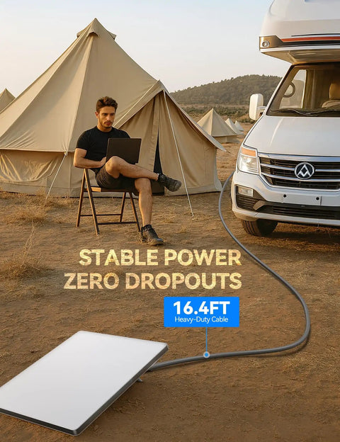 Rock Solid Cigarette Lighter Car Adapter With Hella Tough Waterproof Cord Dual PD 45W And USB A 30W Fast Charger for RV use.