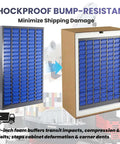 Heavy Duty 100 Drawer Nut And Bolt Organizer With Labels And Adjustable Dividers ABS Drawers And Alloy Steel Frame For Workshop Garage Freestanding Parts Cabinet With 920 Pound Load Capacity in shockproof packaging