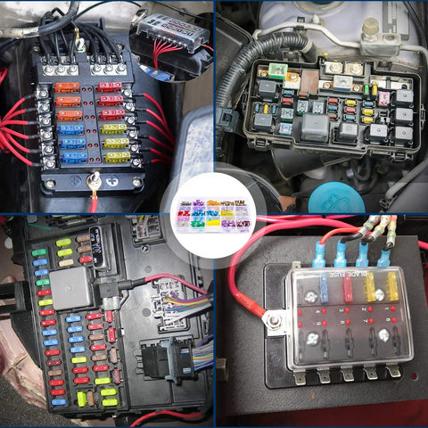 140 Pcs Low Profile Mini Blade Fuse Assortment Kit With Transparent Housing For Cars Trucks Suvs And Rv circuit boards and fuses in vehicles.