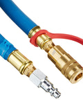 Worksite Ready Supplied Air Respirator Hose 25 Ft Long Three Eighths Inch ID With Dual MPT Fittings High Pressure Rugged Industrial Hose