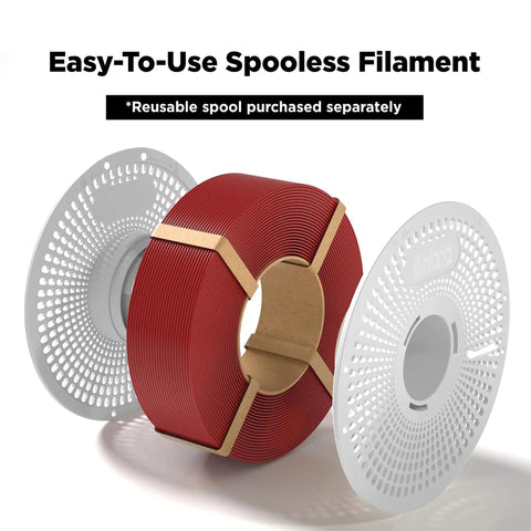 Pro Grade Reusable 3D Printing Filament Spool For Spoolless Plastic Refills Compatible With Bambu Lab AMS Heavy Duty Seamless Loading Replacement Reel No Fuss Setup