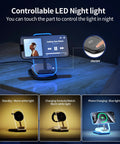 3 In 1 Magnetic Wireless Charging Station With MagSafe Foldable Travel Charger Stand And Night Light for iPhone and Apple devices.