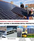 Heavy Duty Twin Wire 50ft Solar Extension Cable, 10AWG, IP67 connectors on solar panels, multiple energy-saving locations