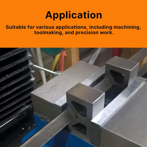 Industrial Grade Cast Iron V Block Set Two By One And Three Eighths By Seven Eighths Inch With Machined Square And Parallel For Precision 0.0001 Inch Accuracy Built Tough Heavy Duty Workholding For Milling And Drilling used in machining