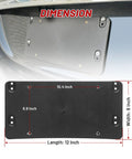 Rear License Plate Bracket for Mercedes Benz C Class 2010 to 2020 Easy Install Fits C180 C200 OE 1698170211 A0008101711 dimensions