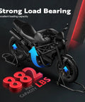 Beefy Heavy Duty Universal Motorcycle Stands With Front And Rear Wheel Lift 882 Lb Capacity Adjustable Swingarm Spools Paddock Stand Combo