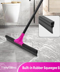 Heavy Duty Floor Squeegee With 18 Inch Wide Head And 58.3 Inch Telescoping Handle Rubber Foam Water Scraper for cleaning floor