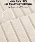 12 Pack Self Adhesive Soundproof Wall Panels 12X12 Polyester fiber material with high density texture for sound absorption.