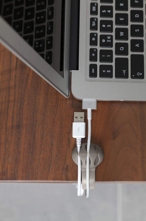 Slick Slate Desk Cable Clips For Secure Wire Management Edge Clamp Design Secures Firmly Without Any Glue Compatible With All Standard Desk Thicknesses Upgrade Your Workspace Game Today