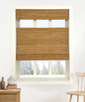 Cozy Cordless Top Down Bottom Up Bamboo Roman Shades For Windows With Privacy And Light Control Woven 100 Percent Jute Roman Blind