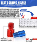 Nut And Bolt Thread Gauges Set, 44 Piece, Individually Housed In Durable Case With Handy Pockets, Inch And Metric Sizes