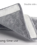 Refrigerator Door Handle Cover Set Of 2 Velcro Covers Keep Handles Clean From Smudges, Fingerprints, Drips, And Food Stains, Fits Dishwashers And Most Appliances, Gray - showing close-up of gray double-sided Velcro design.